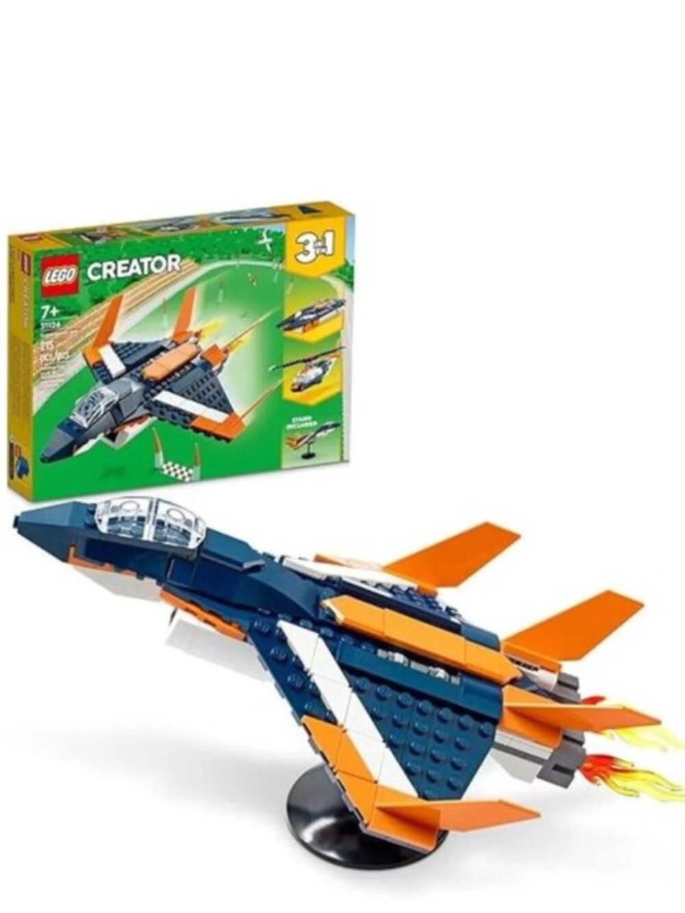 Lego Creator 3in1 Supersonic Jet Plane 31126 ( Helicopter, Speed Boat)New In Box